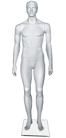 Манекен мужской скульптурный белый [CFWM-159]